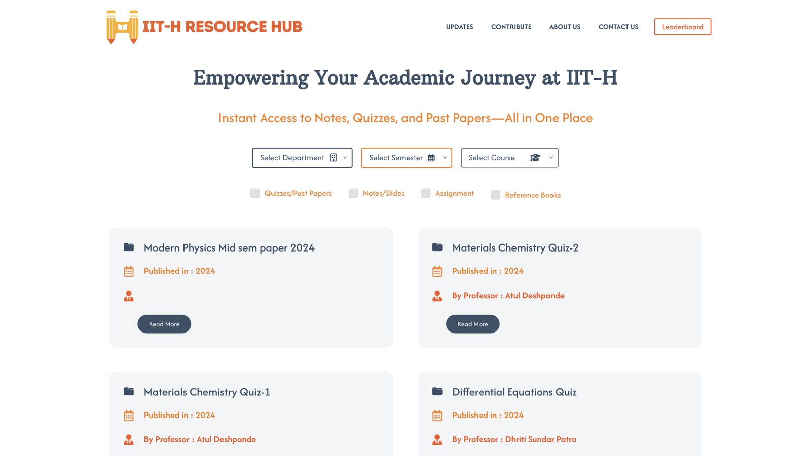 IITH Resource Hub
